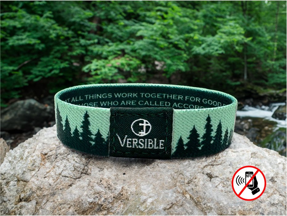 Versible® Wristbands - Forest Edge / Romans 8:28