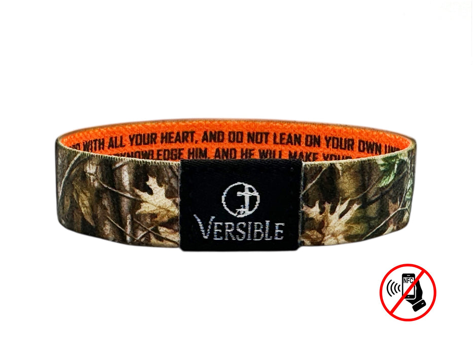 Versible® Wristbands - Forest Camo / Proverbs 3:5-6