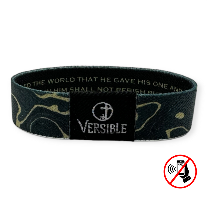 Versible® Wristbands - Gold Vein / John 3:16
