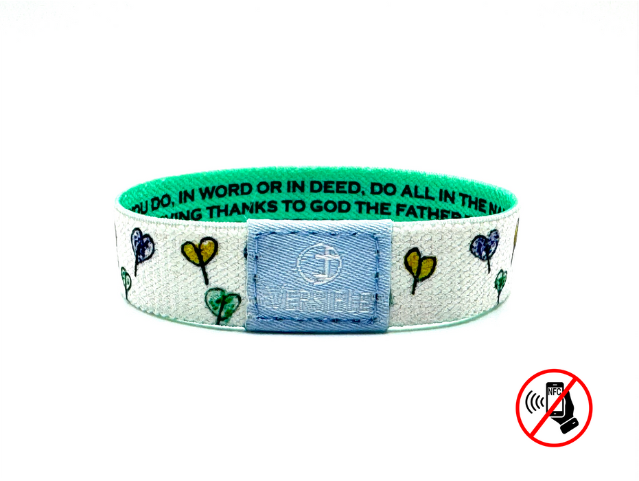Versible® Wristbands - Love Blossoms - Survivor Series / Colossians 3:17