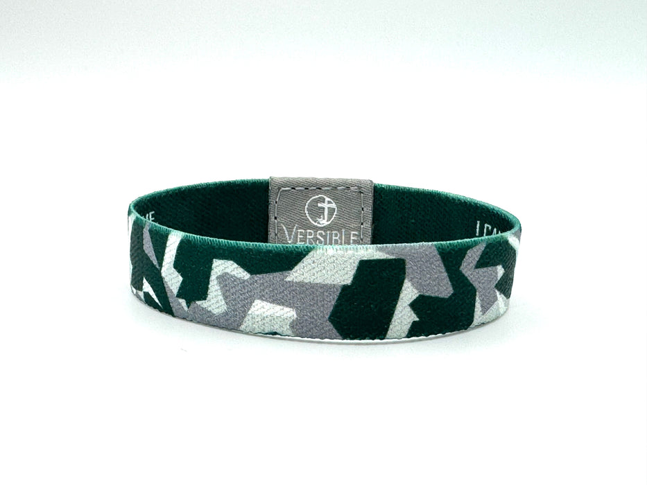 Team Camo / Philippians 4:13 Wristband