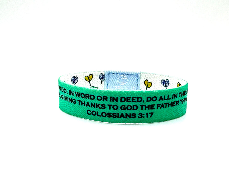 Love Blossoms - Survivor Series / Colossians 3:17 Wristband