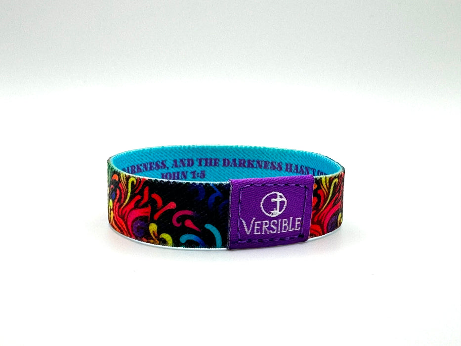 Coral Reef / John 1:5 Wristband