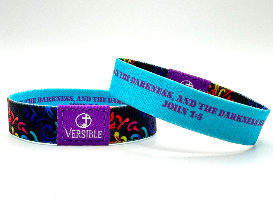 Coral Reef / John 1:5 Wristband