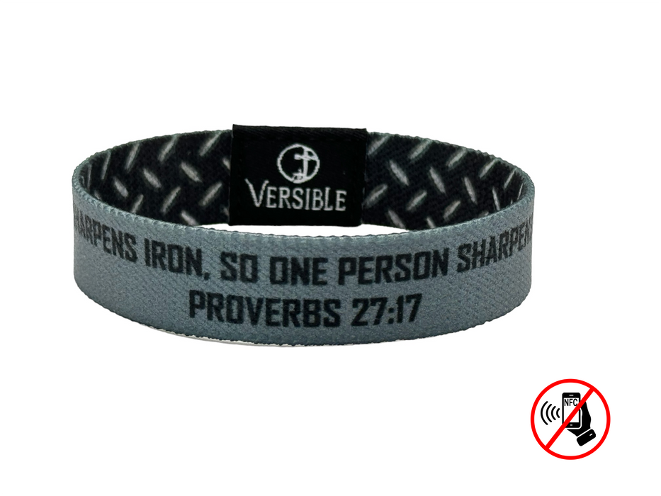 Versible® Wristbands - Iron Sharpens Iron / Proverbs 27:17