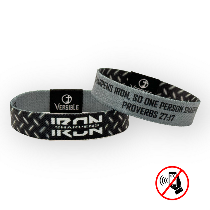 Versible® Wristbands - Iron Sharpens Iron / Proverbs 27:17