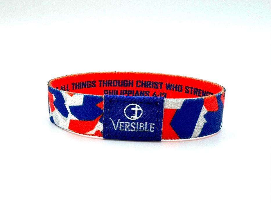 Team Camo / Philippians 4:13 Wristband