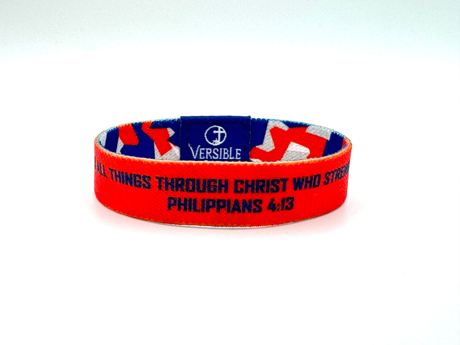 Team Camo / Philippians 4:13 Wristband