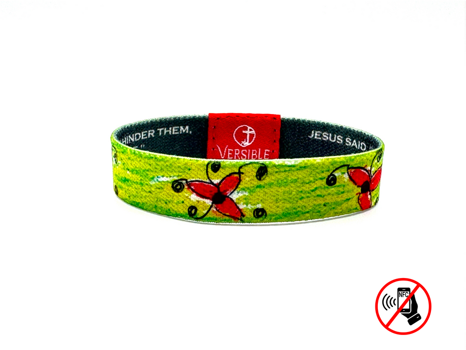 Versible® Wristbands - Fire Flower - Survivor Series / Matthew 19:14