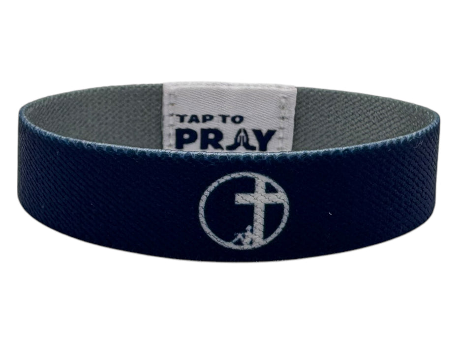 Tap To Pray™ Wristbands - Navy & Grey