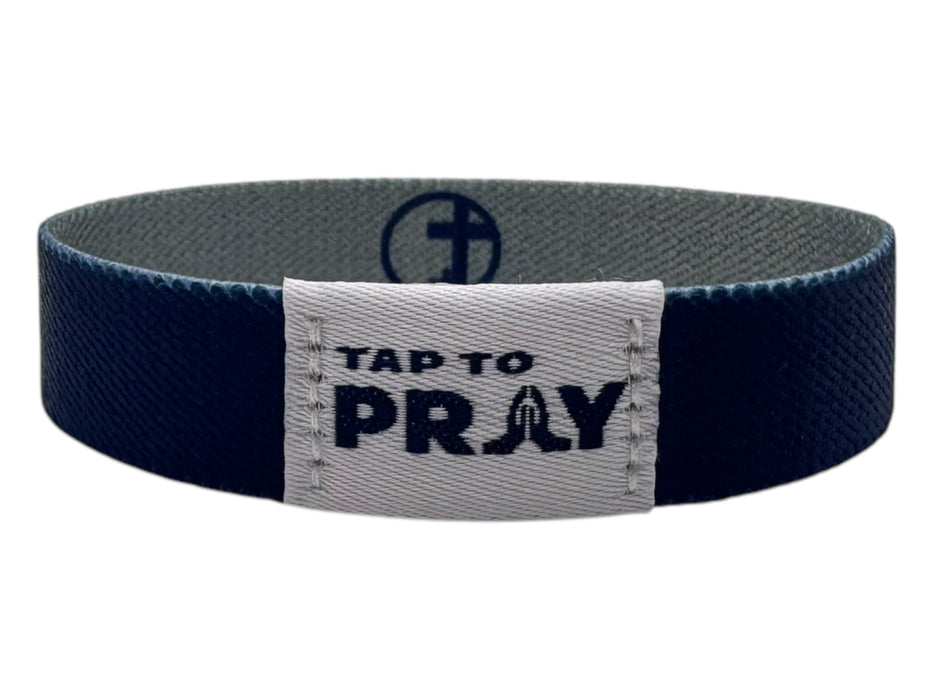 Tap To Pray™ Wristbands - Navy & Grey