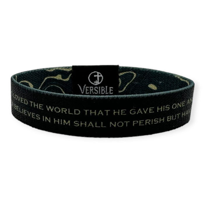 Gold Vein / John 3:16 Wristband