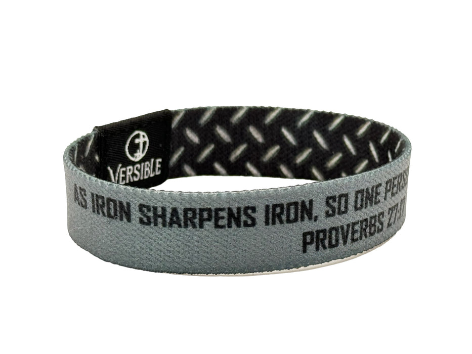 Iron Sharpens Iron / Proverbs 27:17 Wristband