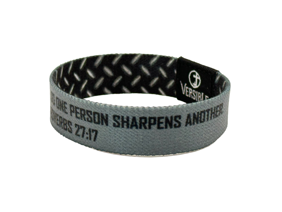 Iron Sharpens Iron / Proverbs 27:17 Wristband