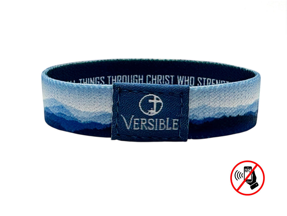 Versible® Wristbands - Mountain Horizon / Philippians 4:13