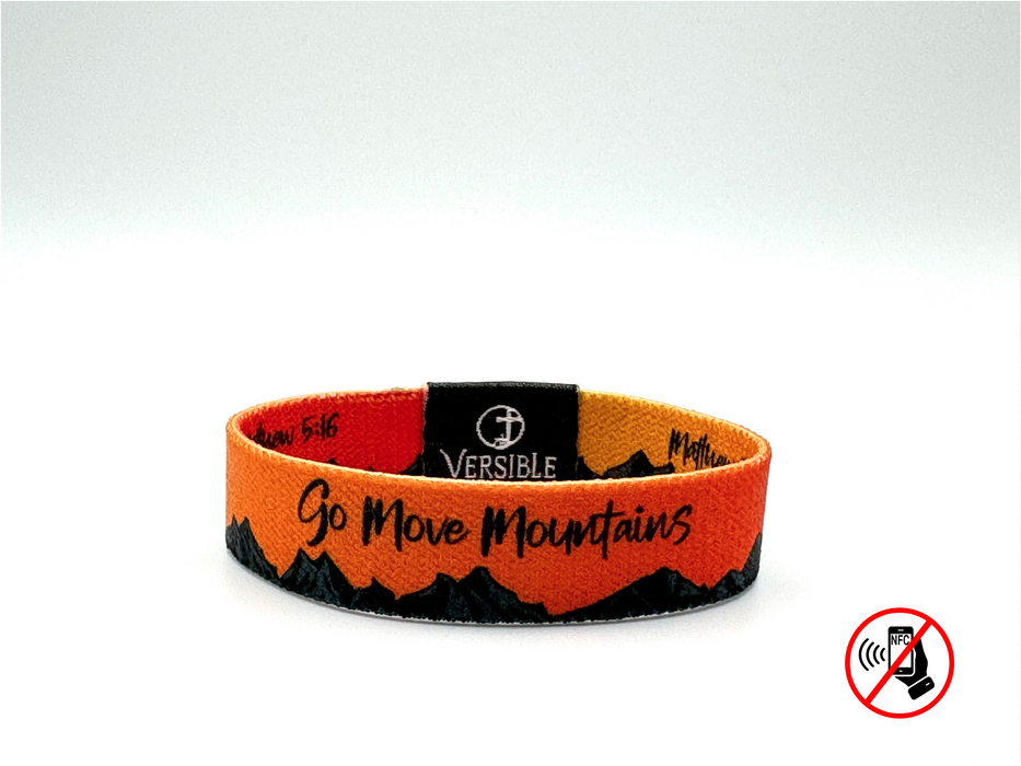 Versible® Wristbands - Sunrise / Matthew 5:16 & Matthew 17:20