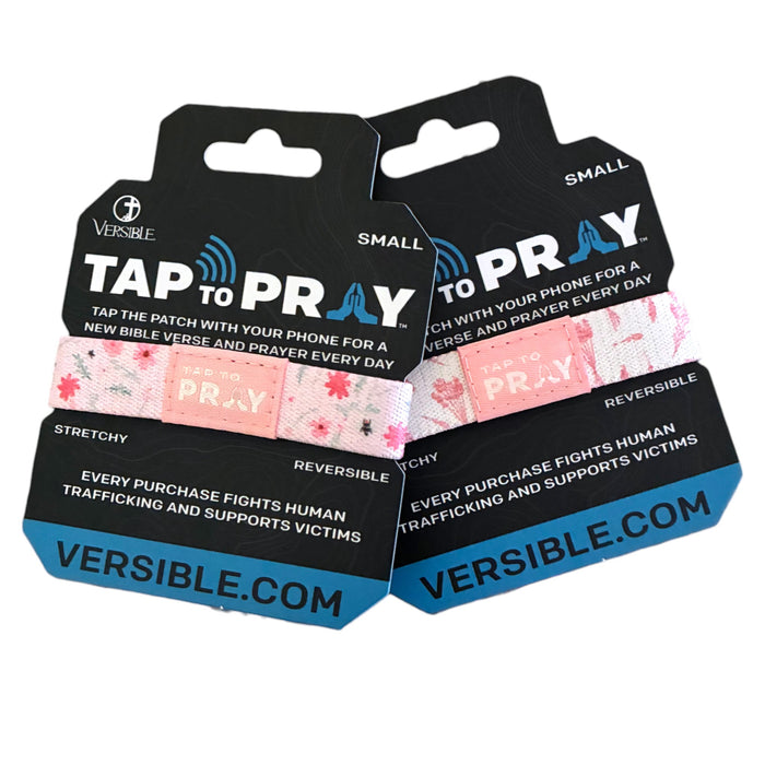 Tap To Pray® Wristband –  Meadows - Pink