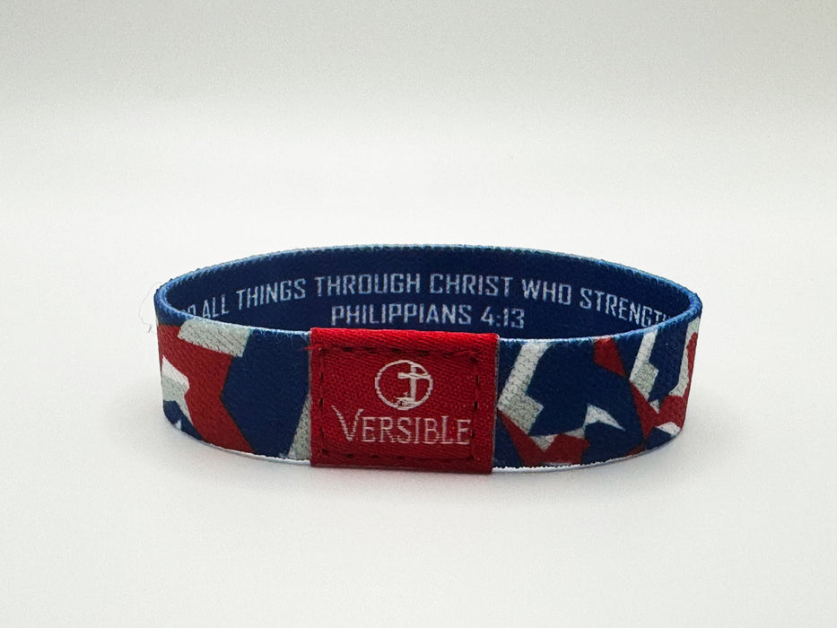 Team Camo / Philippians 4:13 Wristband