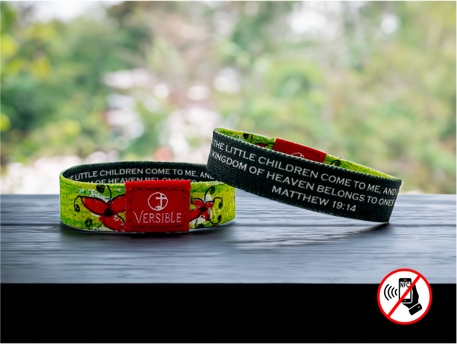 Versible® Wristbands - Fire Flower - Survivor Series / Matthew 19:14
