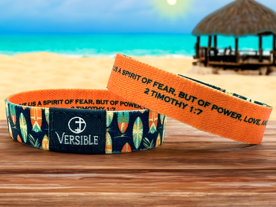 Surf Side / 2 Timothy 1:7 Wristband