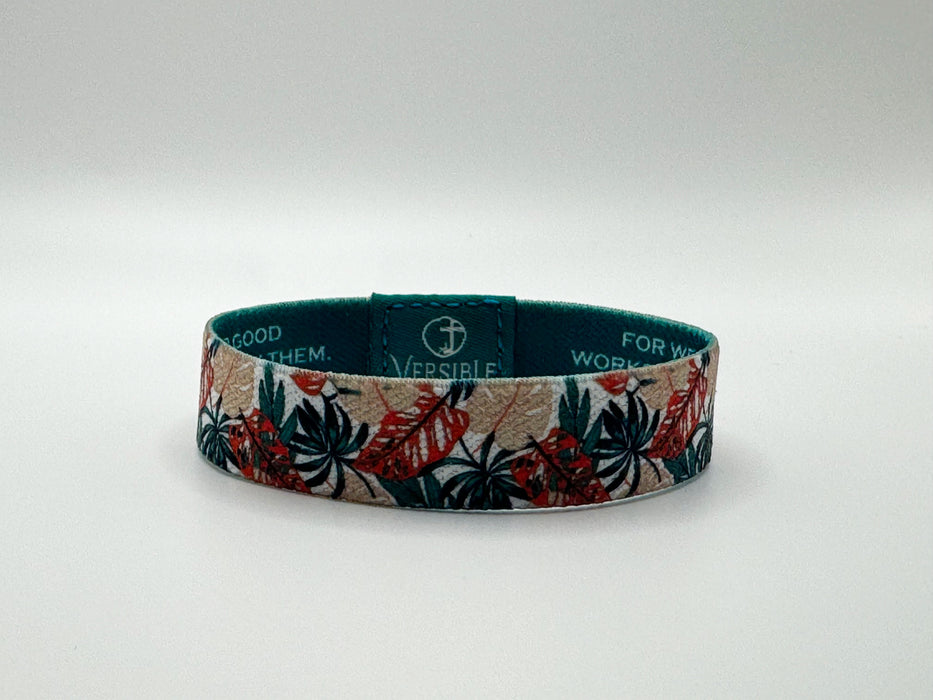 Tropical Palms / Ephesians 2:10 Wristband