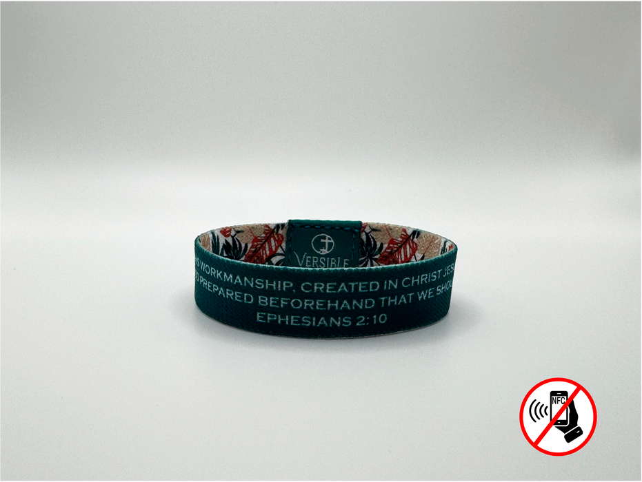 Versible® Wristbands - Tropical Palms / Ephesians 2:10
