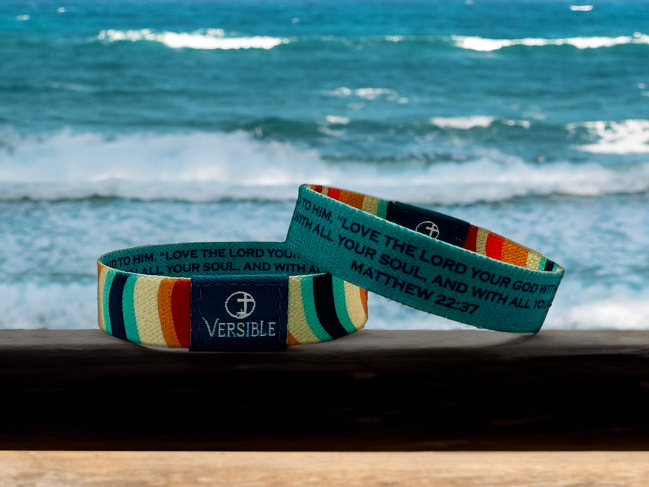 Vibrations / Matthew 22:37 Wristband