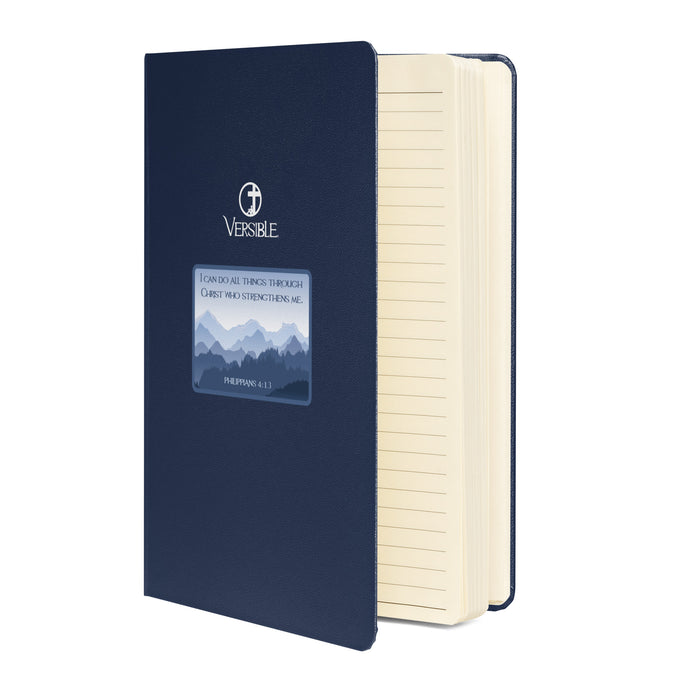 Mountain Horizon / Philippians 4:13 Hardcover bound notebook