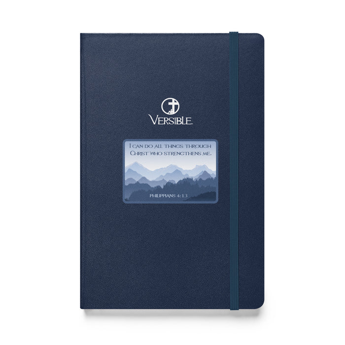 Mountain Horizon / Philippians 4:13 Hardcover bound notebook