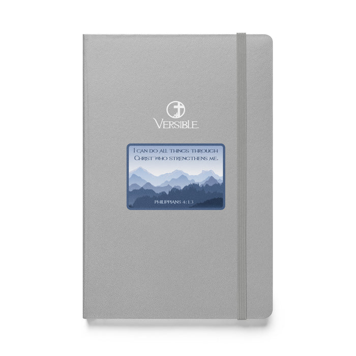 Mountain Horizon / Philippians 4:13 Hardcover bound notebook