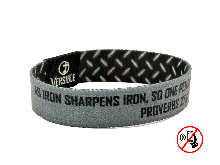 Versible® Wristbands - Iron Sharpens Iron / Proverbs 27:17