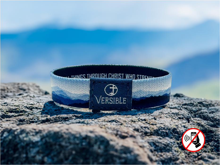 Versible® Wristbands - Mountain Horizon / Philippians 4:13
