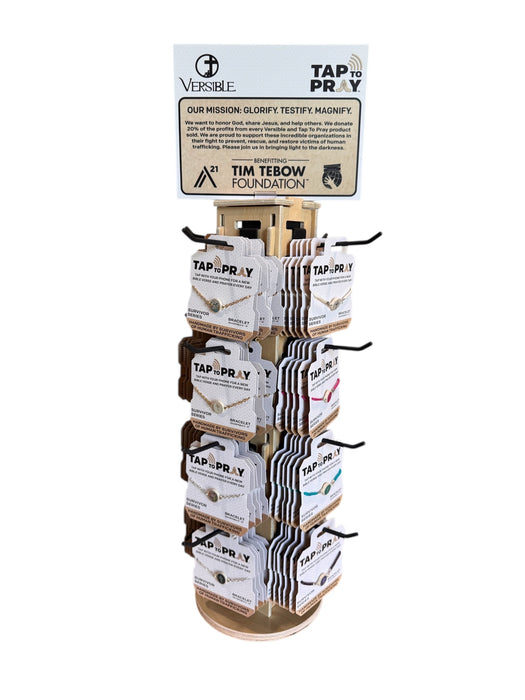 Tap To Pray™ - Survivor Series 28" Countertop Wood Spinner (Display Only)