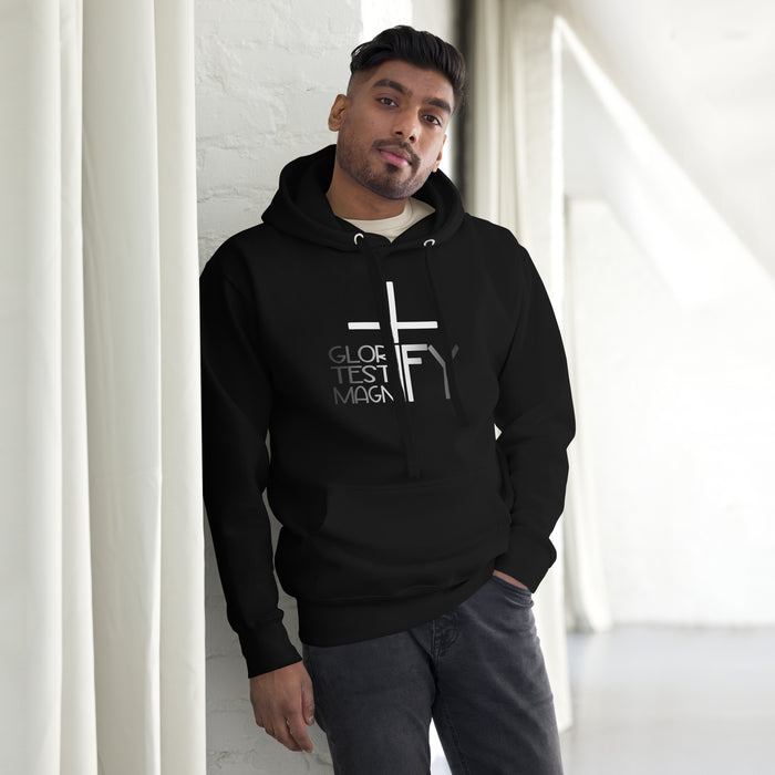 Glorify. Testify. Magnify. Unisex Hoodie