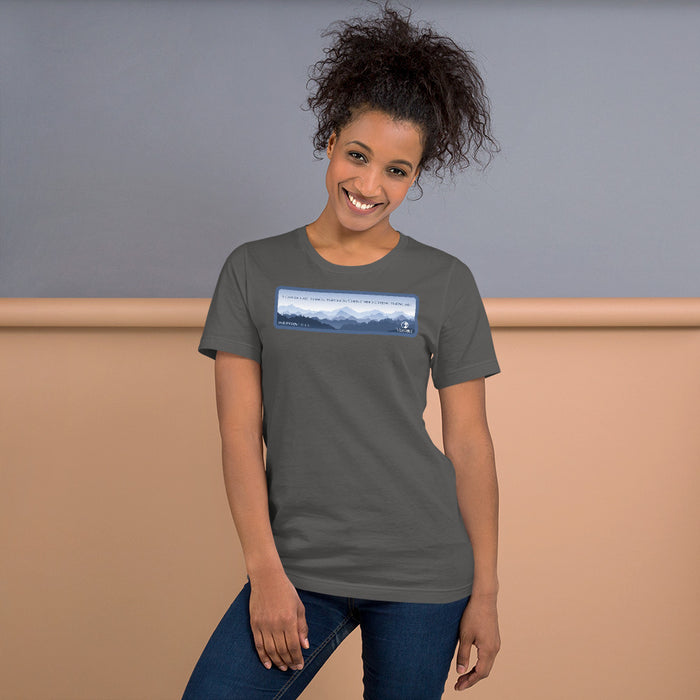 Mountain Horizon / Philippians 4:13 Unisex t-shirt