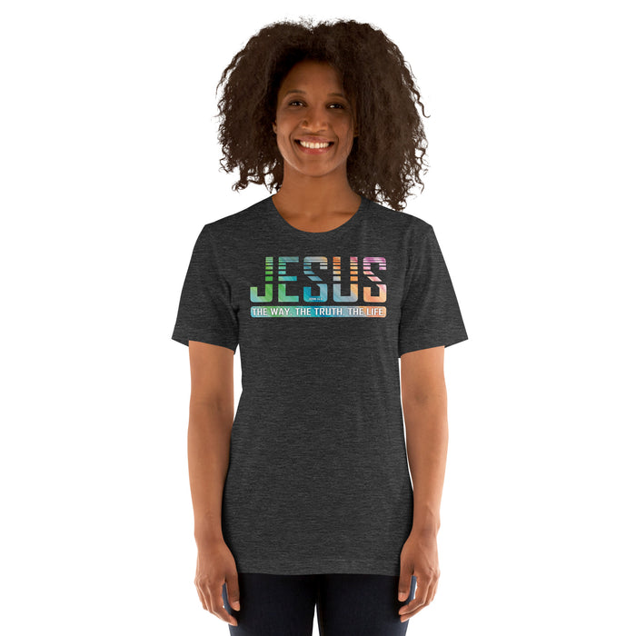 Jesus / John 14:6 Watercolor Unisex t-shirt