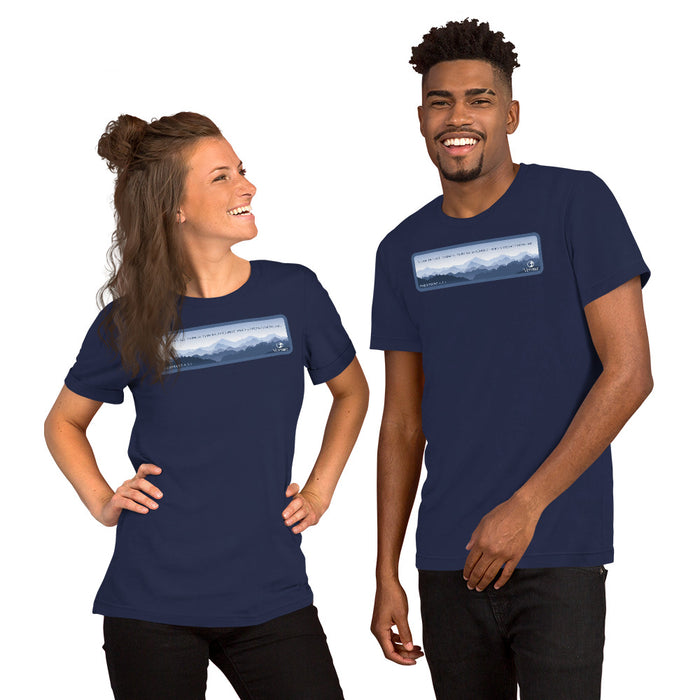 Mountain Horizon / Philippians 4:13 Unisex t-shirt