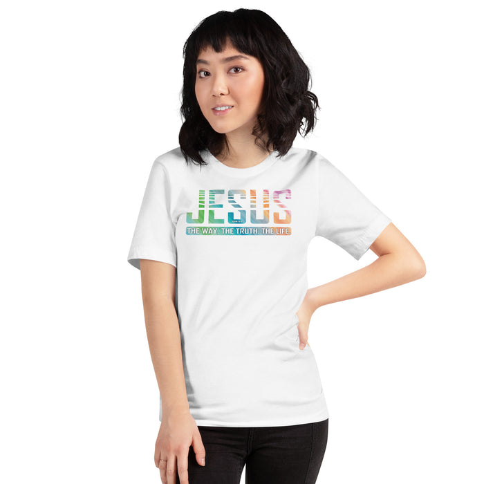 Jesus / John 14:6 Watercolor Unisex t-shirt