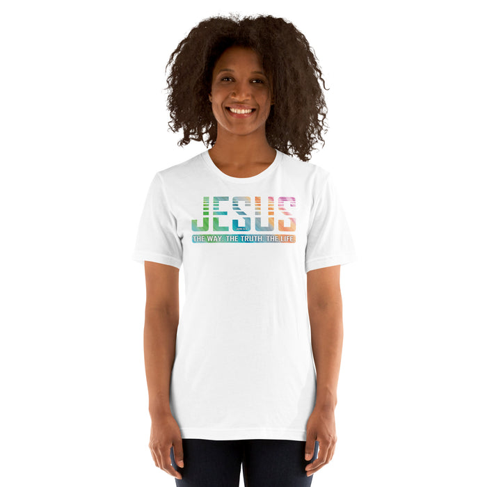 Jesus / John 14:6 Watercolor Unisex t-shirt